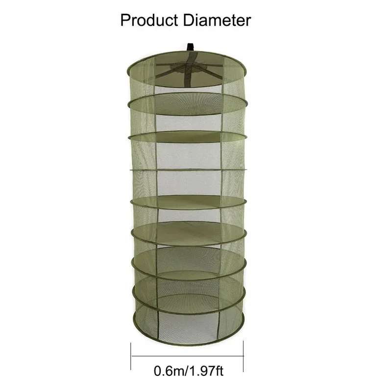 Fishing Bag Waterproof - Herb Drying Net 4/6/8 Layers Foldable