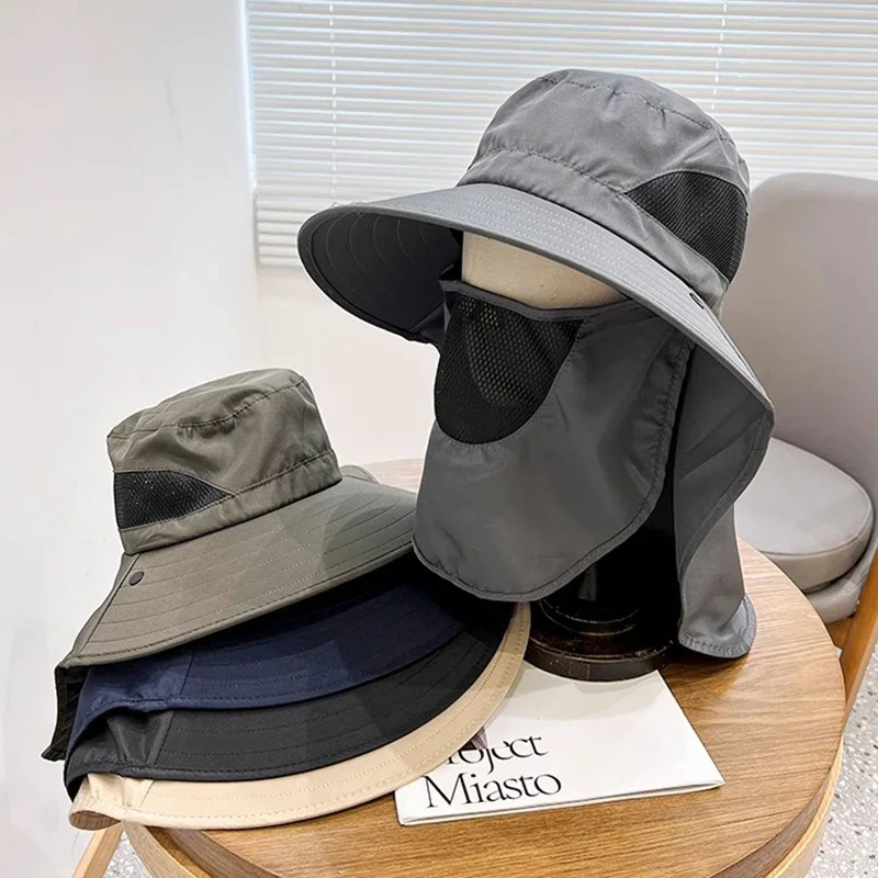 Fishing Mask Sun Protection - Breathable Fishing Hat with Mask Summer