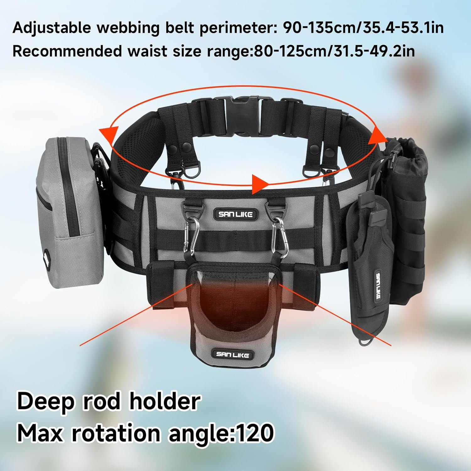 SANLIKE Fishing Belt Rod Holde - Fishing Belt recensie en prijs