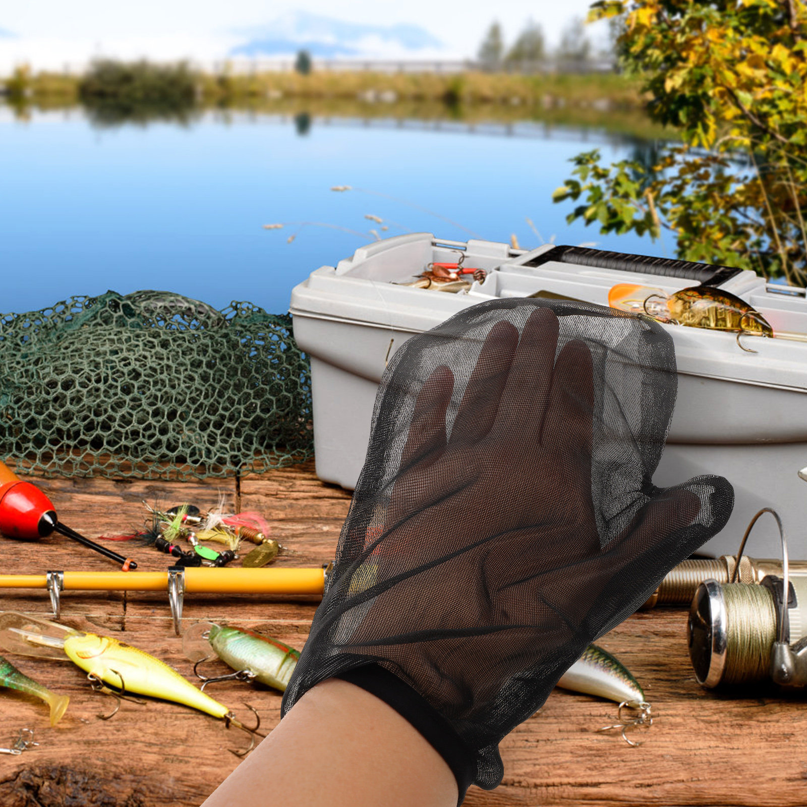 1Set Anti Insect Mesh Suit Ful - Fishing Gloves recensie en prijs