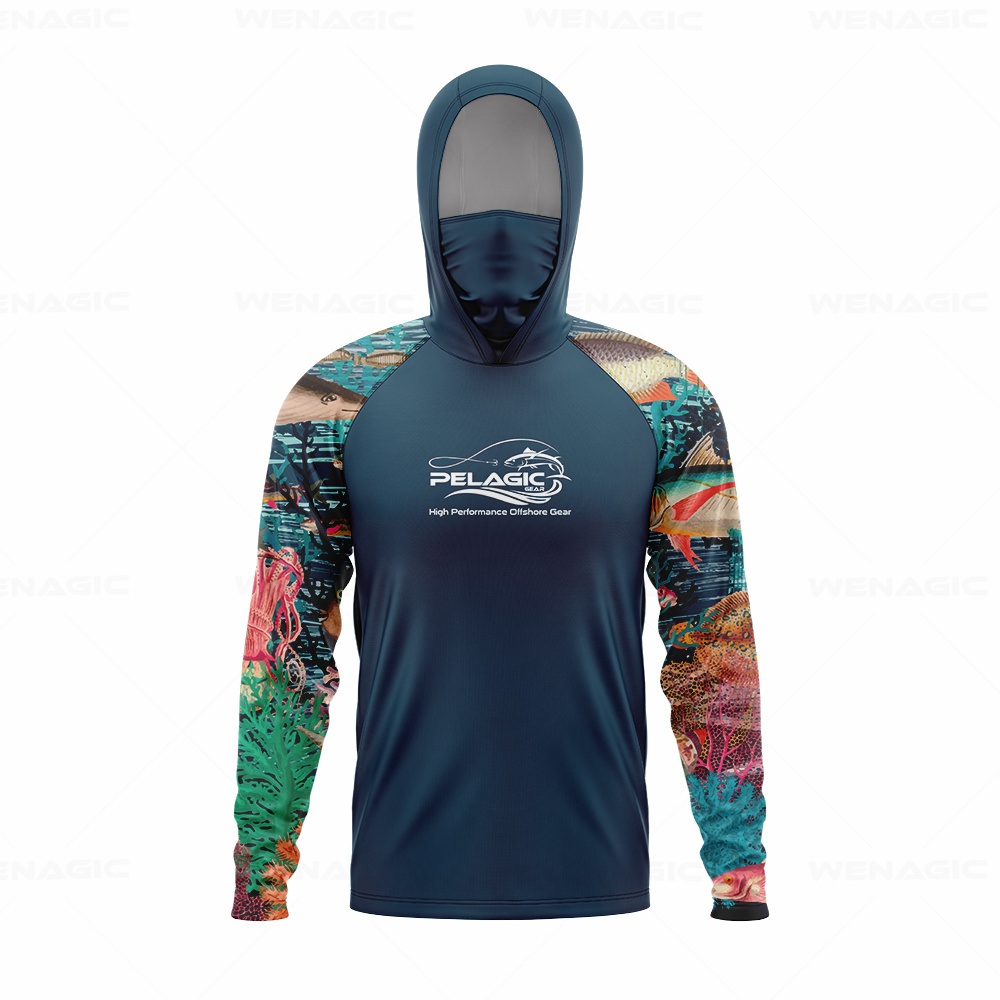 pelagic gear Men Hood Fishing  - Fishing Shirt Uv Protection recensie en prijs