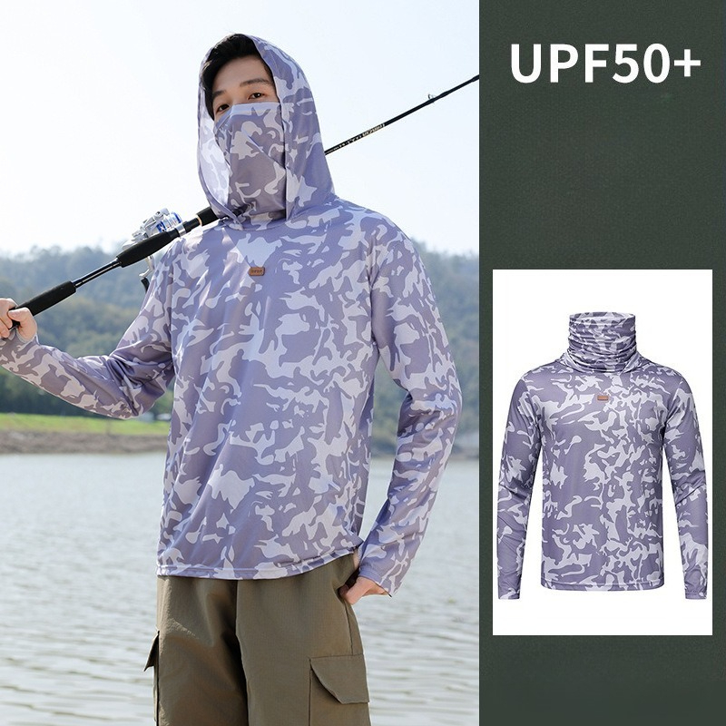 Fishing Shirt Hooded Men Sunsc - Fishing Mask Sun Protection recensie en prijs