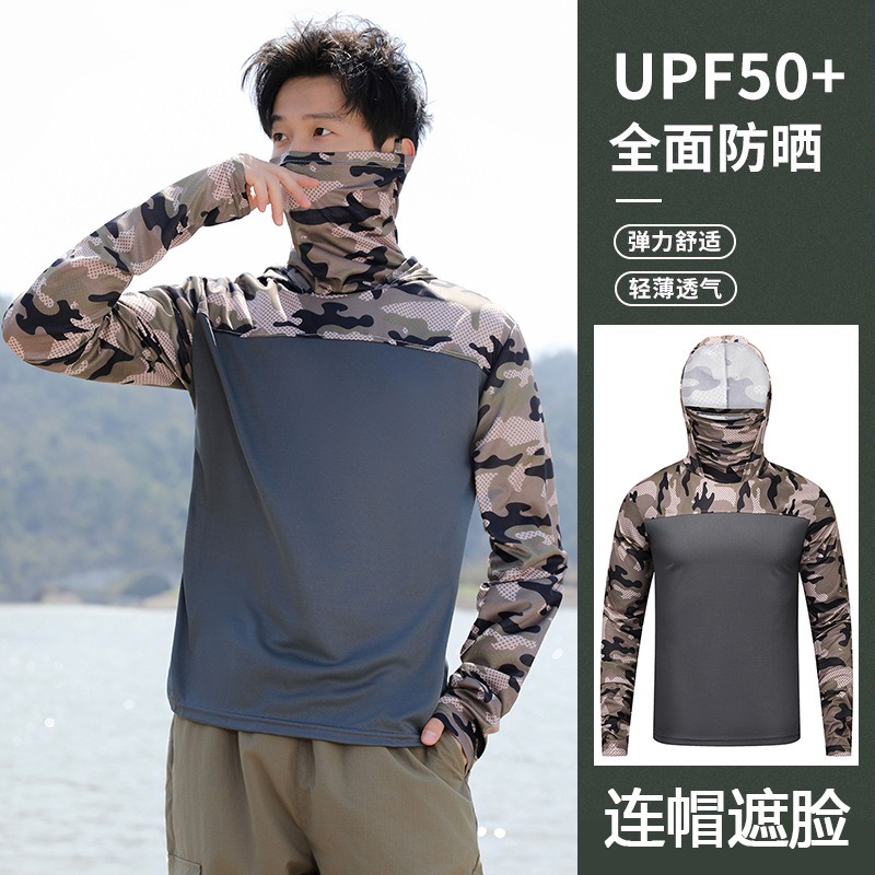 Fishing Shirt Hooded Men Sunsc - Fishing Mask Sun Protection recensie en prijs