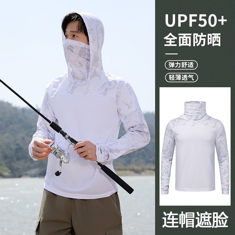 Fishing Shirt Hooded Men Sunsc - Fishing Mask Sun Protection recensie en prijs
