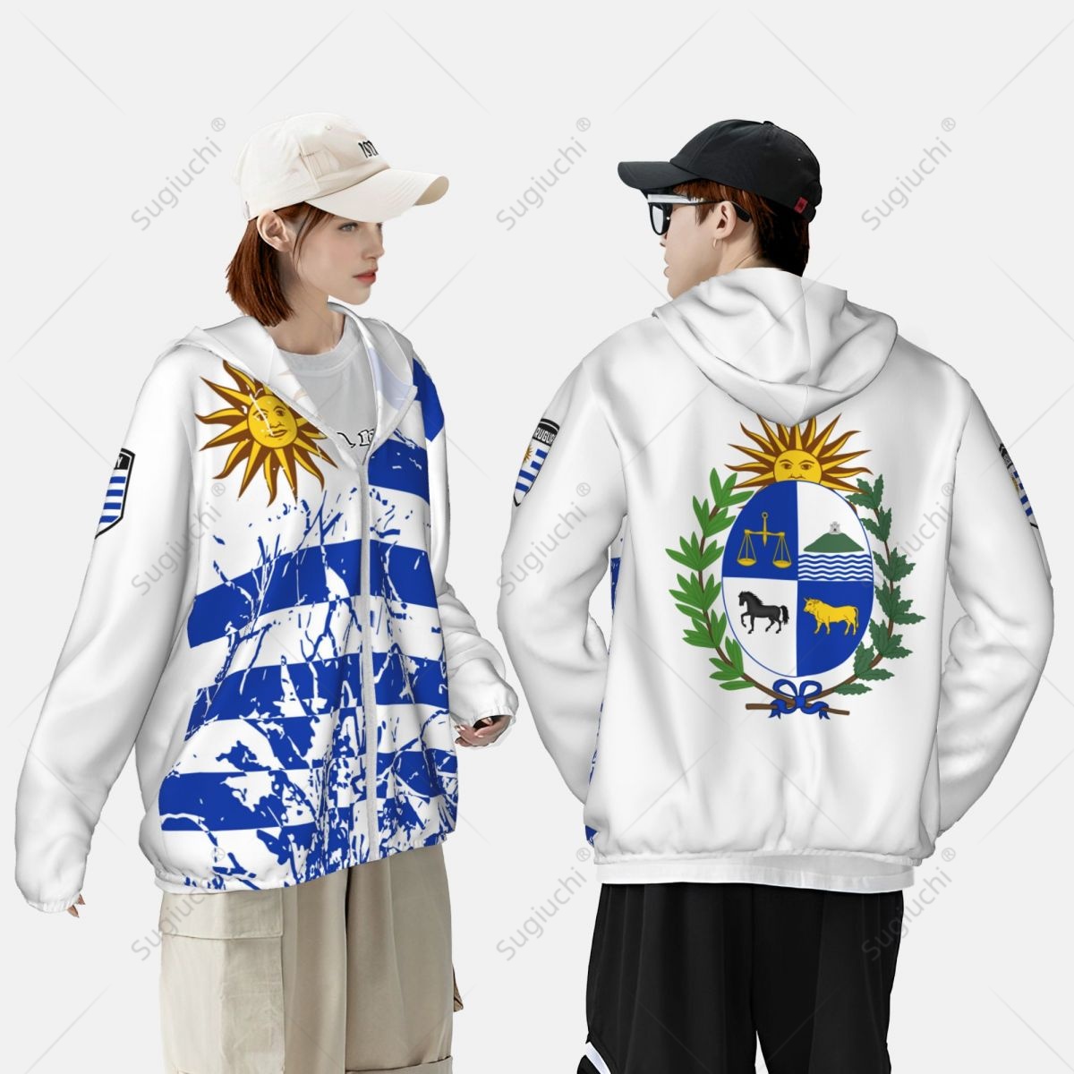 Uruguay Flag Sun Protection Ho - Fishing Hoodie recensie en prijs