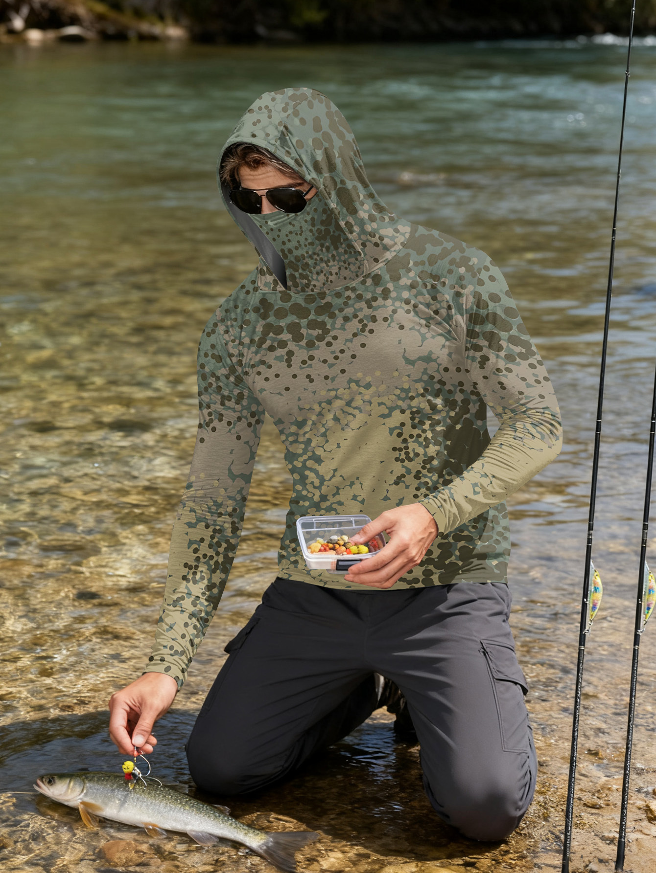 Men's Fishing Hooded Long-Slee - Fishing Hoodie recensie en prijs