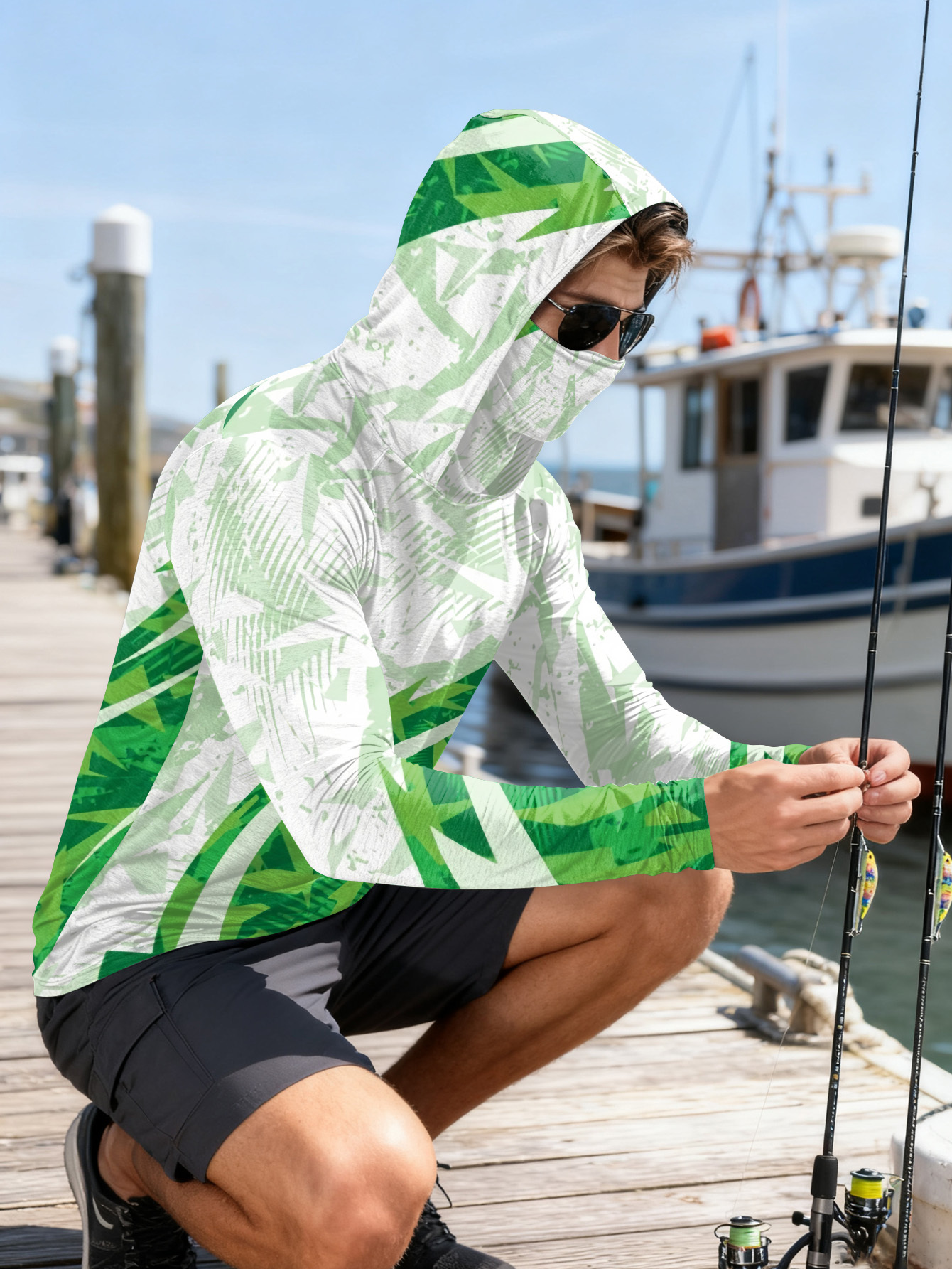Men's Fishing Hooded Long-Slee - Fishing Hoodie recensie en prijs