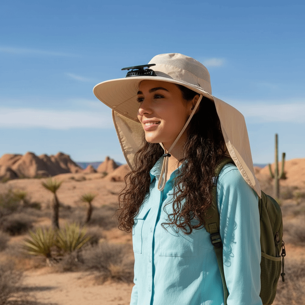 New UPF50+ Solar Fan Hat with  - Fishing Hat recensie en prijs