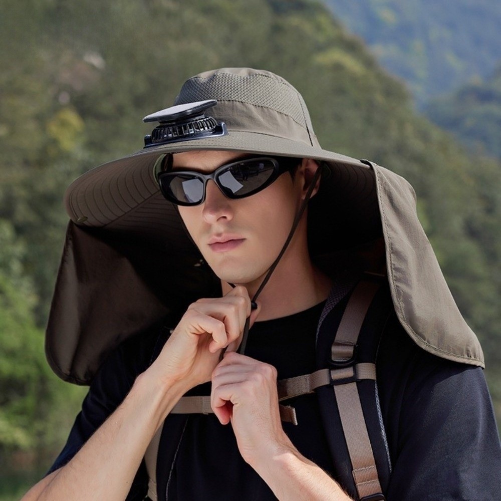 New UPF50+ Solar Fan Hat with  - Fishing Hat recensie en prijs