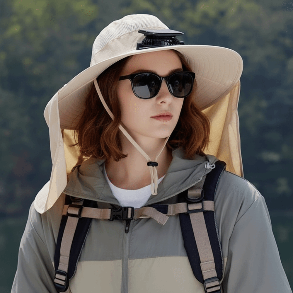 New UPF50+ Solar Fan Hat with  - Fishing Hat recensie en prijs