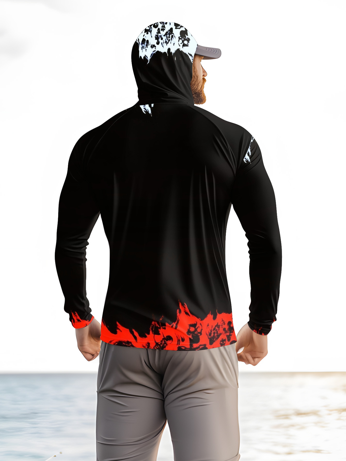 Men Hood Fishing Shirt long sl - Fishing Shirt Uv Protection recensie en prijs