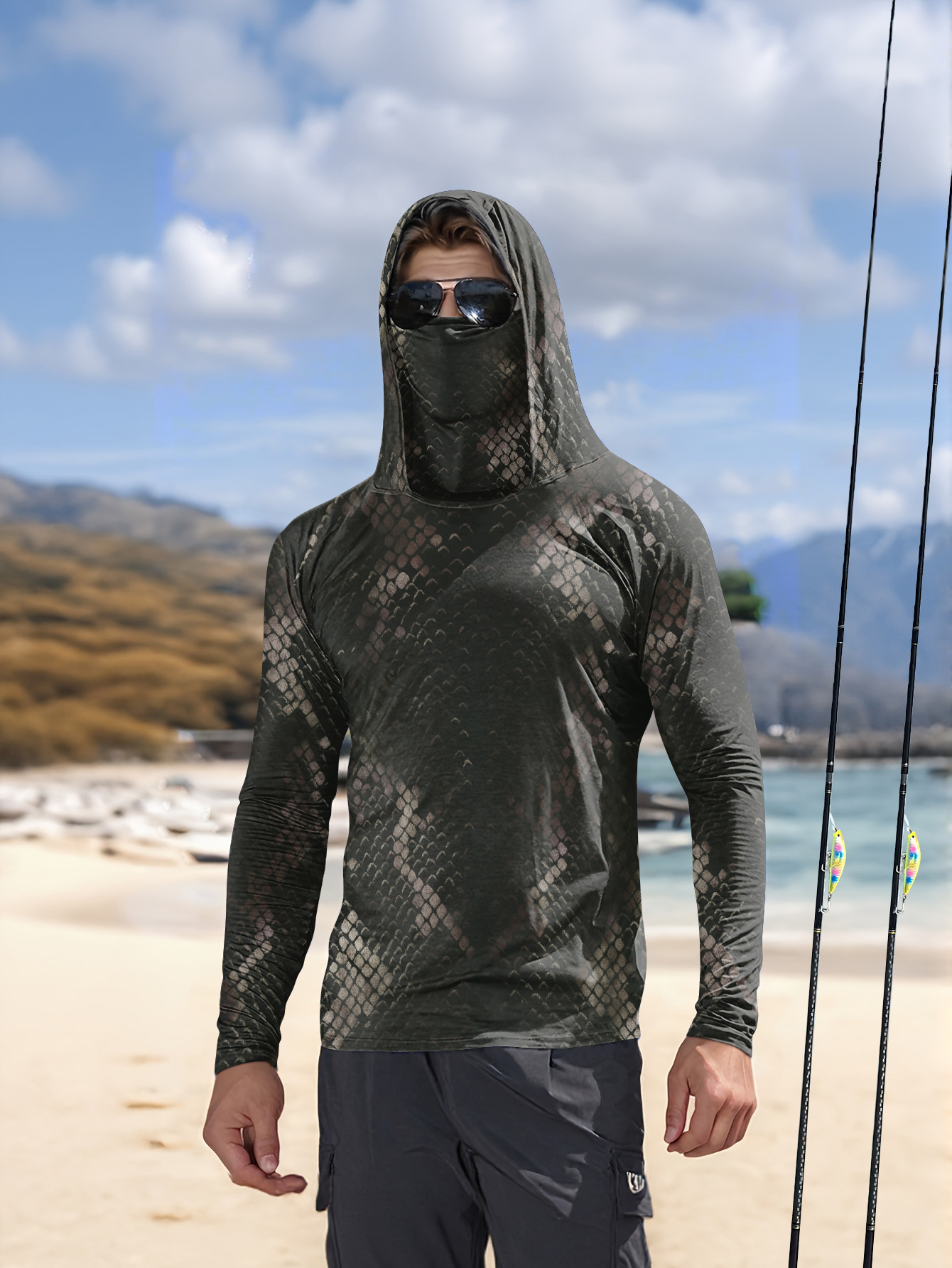 Men's Fishing Hooded Long-Slee - Fishing Hoodie recensie en prijs