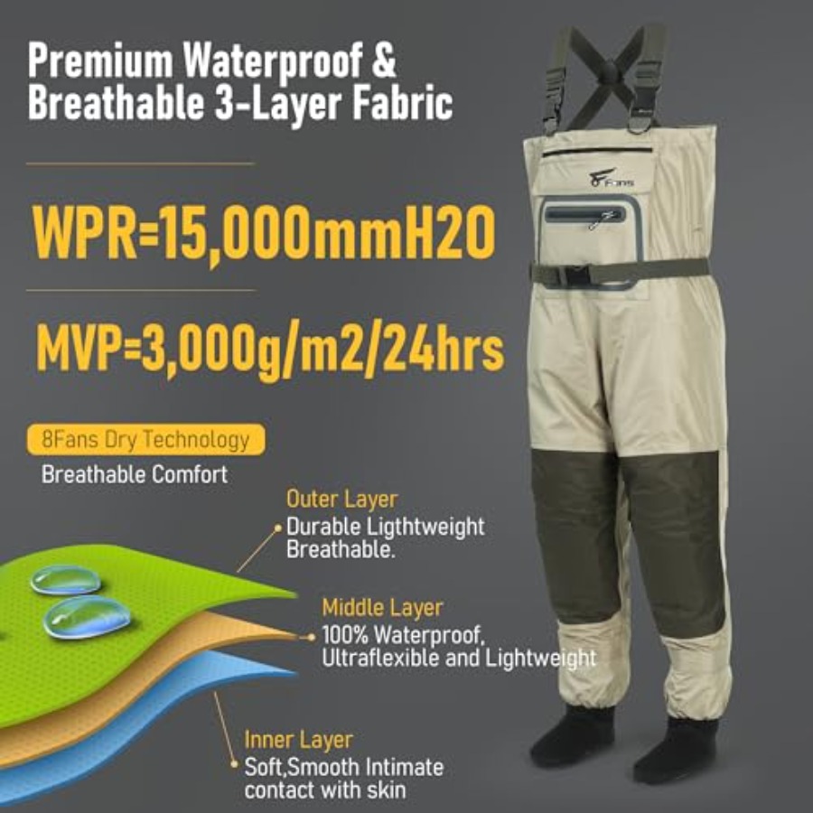Fishing Chest Waders for Men a - Fishing Waders recensie en prijs