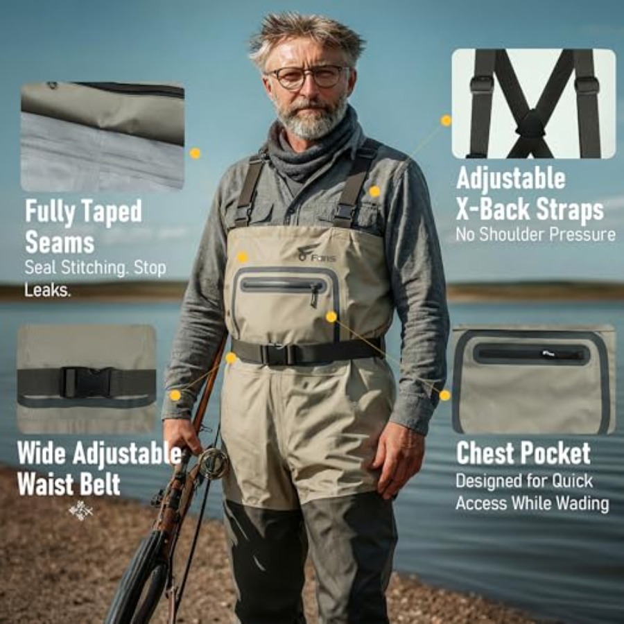 Fishing Chest Waders for Men a - Fishing Waders recensie en prijs