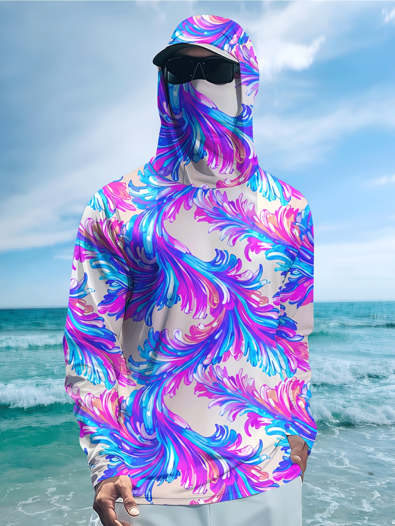 Men Hood Fishing Shirt long sl - Fishing Shirt Uv Protection recensie en prijs