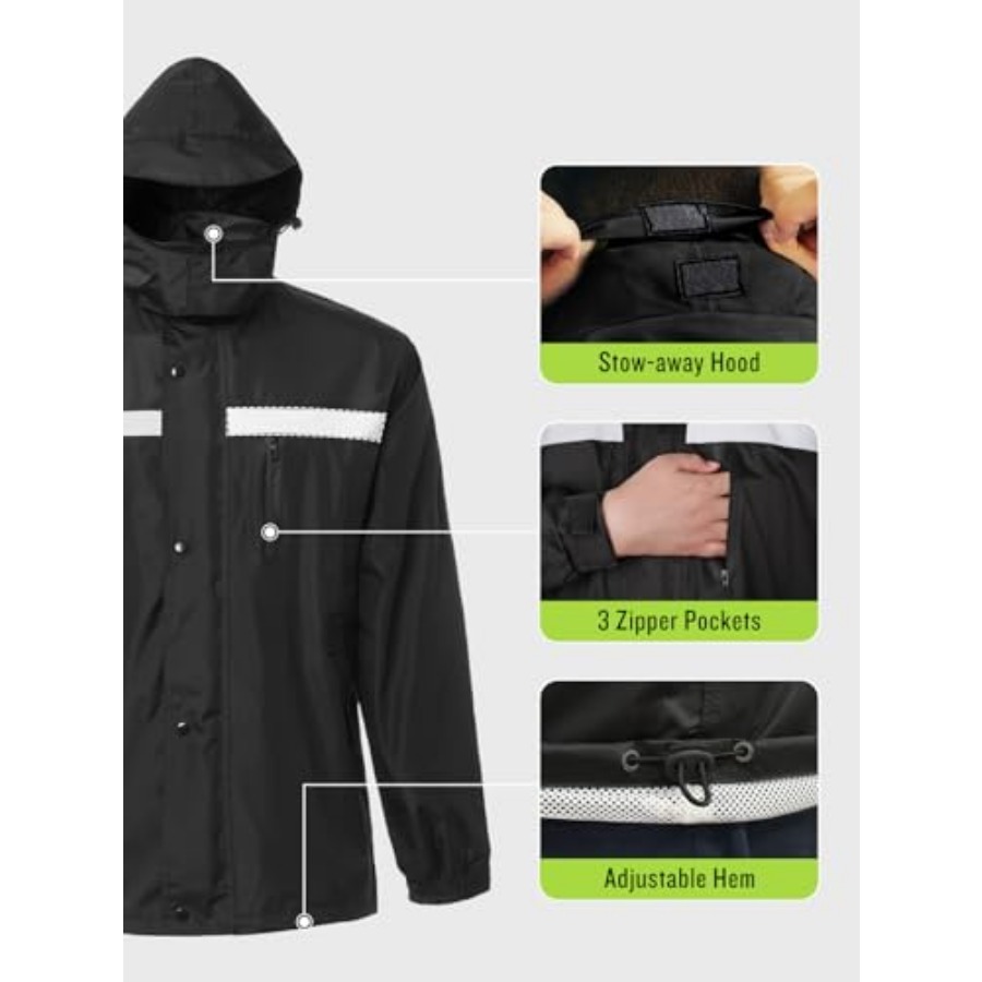 Men's Rain Suit High Visibilit - Fishing Rain Suit recensie en prijs