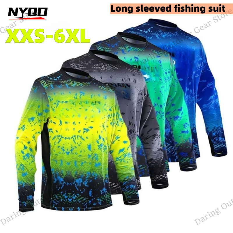 Men's Long Sleeve UPF 50+ Fish - Fishing Shirt Uv Protection recensie en prijs