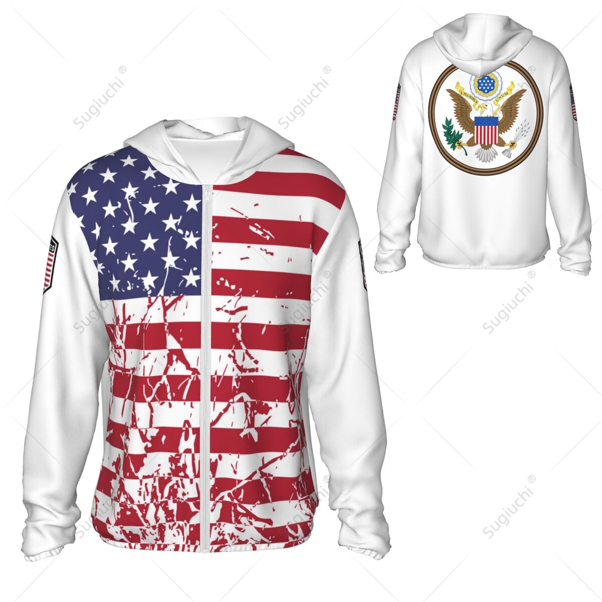United States Flag Sun Protect - Fishing Hoodie recensie en prijs