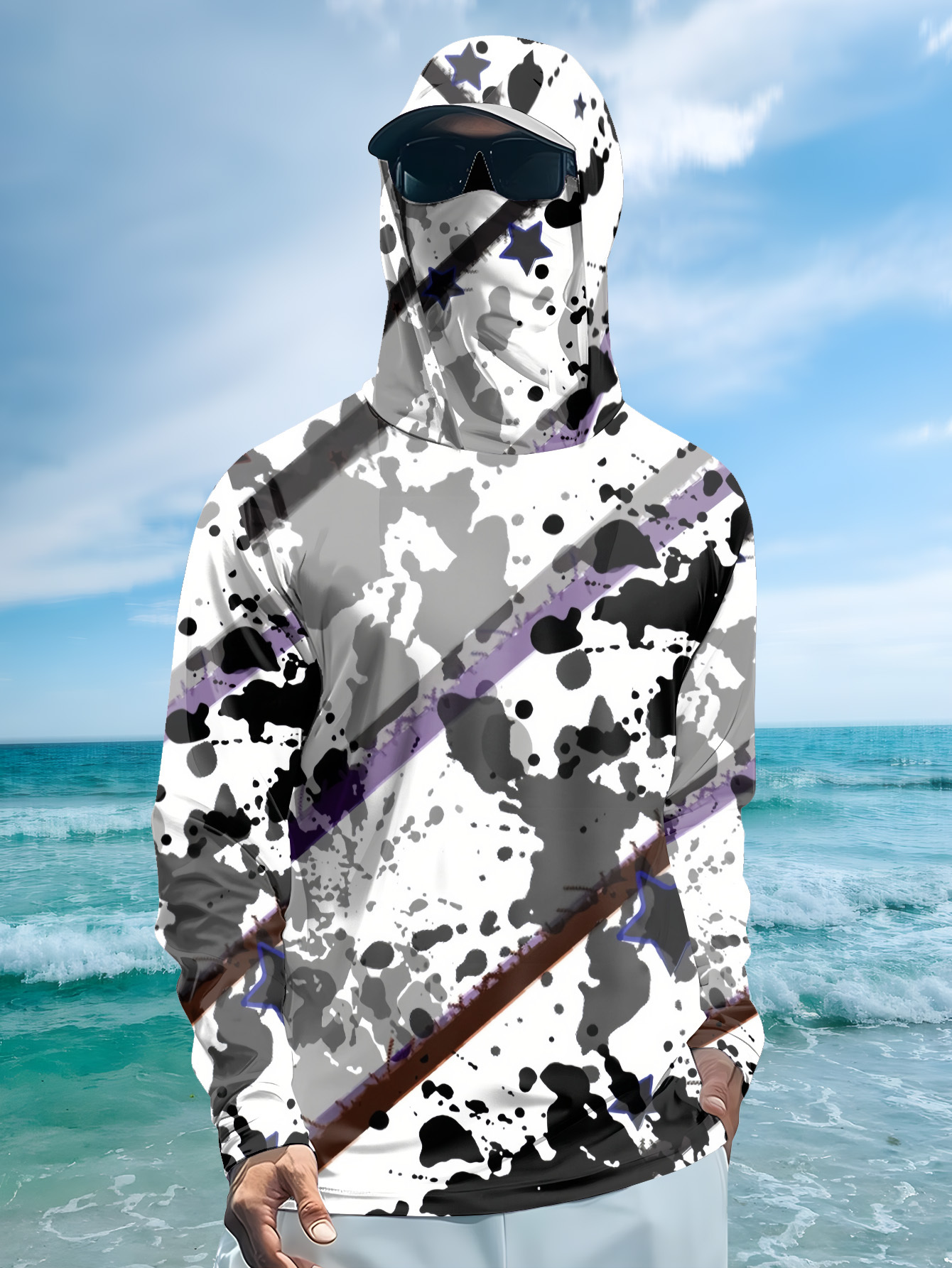 Men Hood Fishing Shirt long sl - Fishing Hoodie recensie en prijs