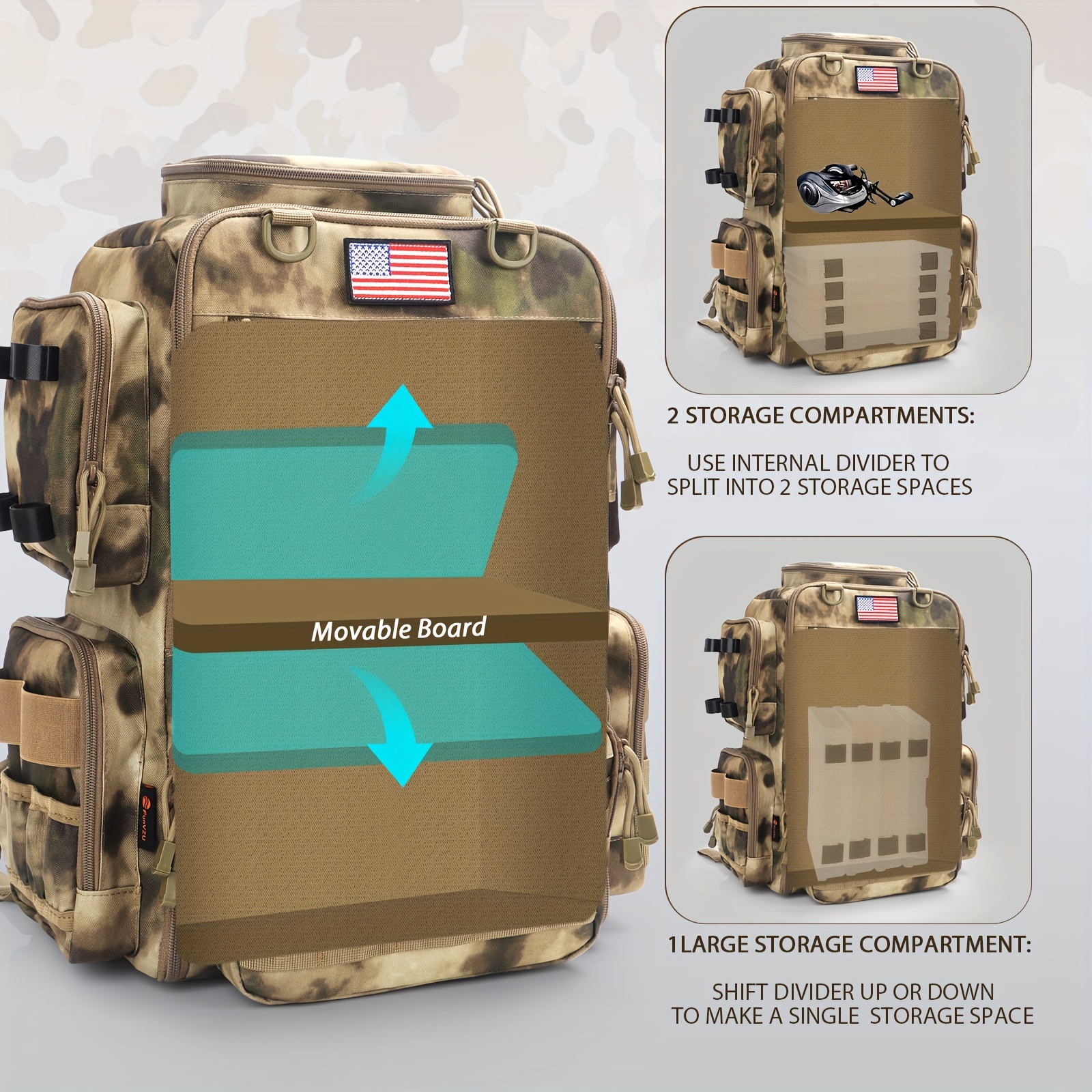 A Spacious 11.89gal Fishing Ba - Fishing Backpack recensie en prijs