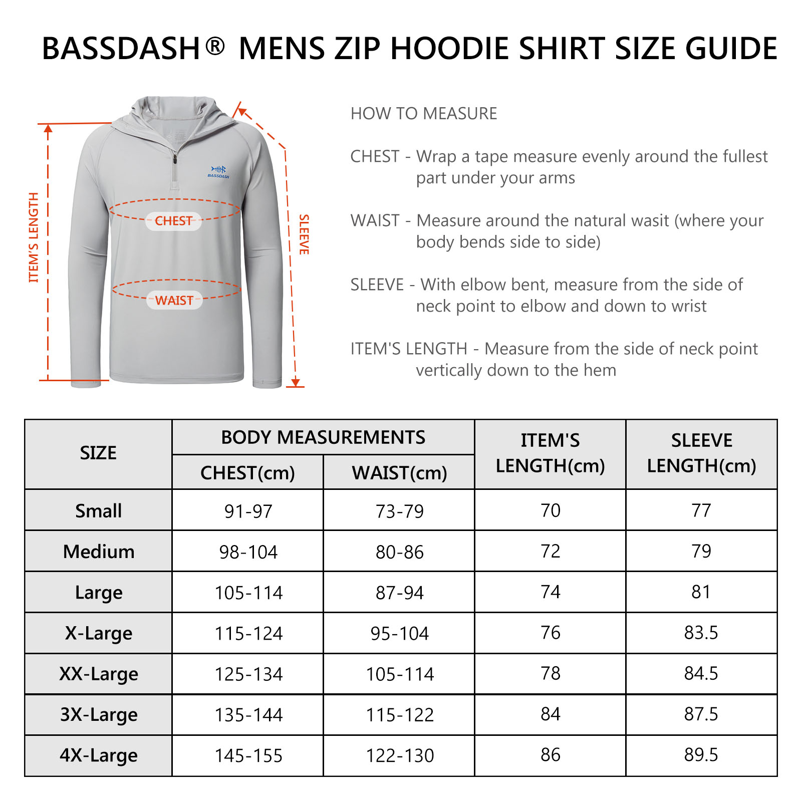 Bassdash Men’s UPF 50+ 1/4 Zip - Fishing Shirt Uv Protection recensie en prijs