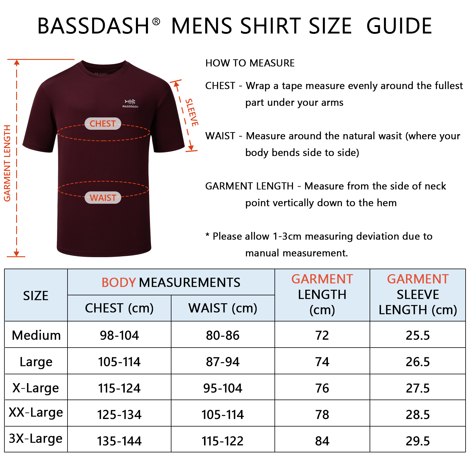 BASSDASH Men’s UPF 50+ Short S - Fishing Shirt Uv Protection recensie en prijs
